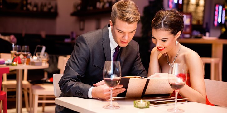 Valentýnské menu pro zamilovaný pár: sestavte si 4 chody dle výběru
