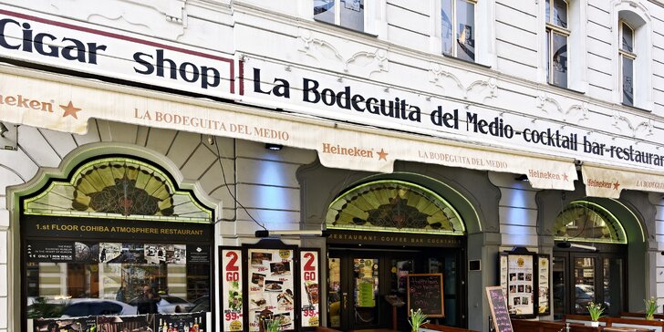 6chodové menu v La Bodeguita del Medio: chobotnička, kachní prso i sorbet