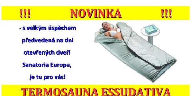 Pohodlné hubnutí v termosauně: 1, 3 nebo 5 ošetření na výběr