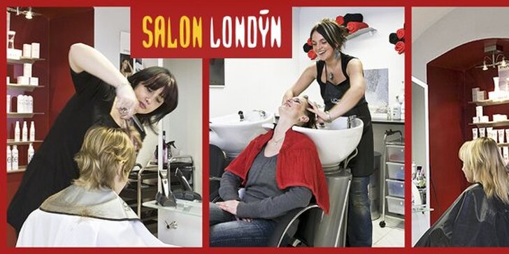 199 Kč za veškeré kadeřnické služby salonu Londýn v hodnotě 450 Kč! Příjemná atmosféra, profesionální kosmetika a krásné vlasy se slevou 55 %.