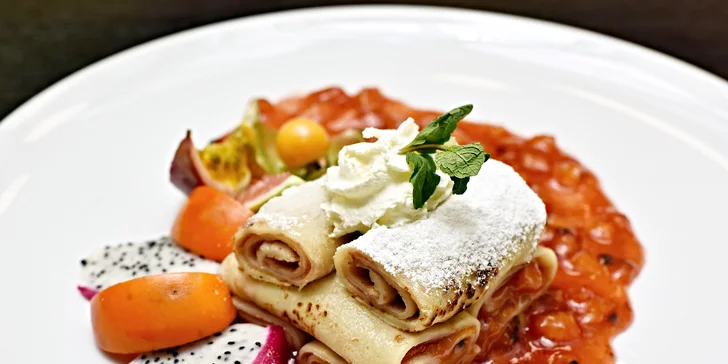 Hostina na úrovni: Tříchodové menu vytříbených chutí pro dva v golf resortu
