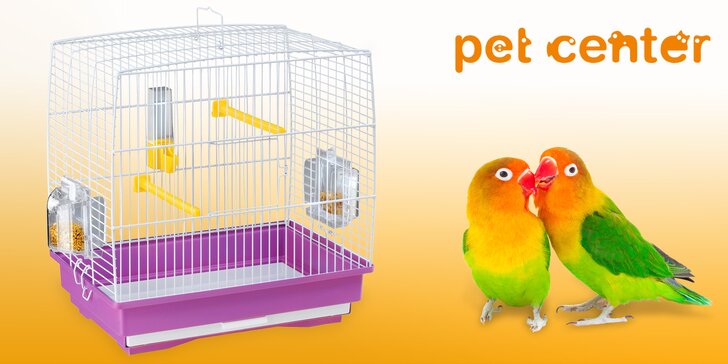 Nové bydlo pro menšího papouška či andulky - klec značky Ferplast vč. výbavy