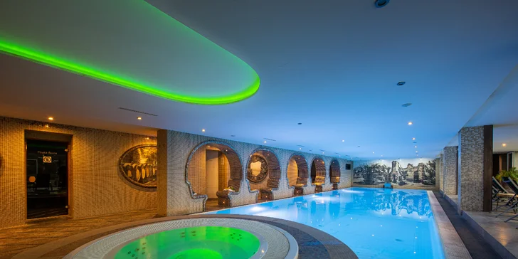 Vo variante s wellness je pre vás pripravený hodinový vstup do wellness v Hoteli Vinnay***.
