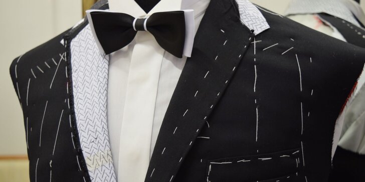 Záloha na ručně šitý pánský oblek na zakázku: špičková kvalita Bespoke Full Canvas