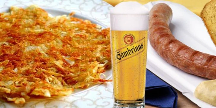 69 Kč za poctivou klobásu, staročeský bramborák, točené pivo a limo (0,3l). Pochutnejte si na Holašovických slavnostech s 50% slevou!