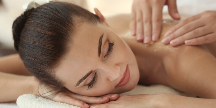 Relaxační balíček: masáž zad a šíje a omlazující nebo čisticí kosmetika
