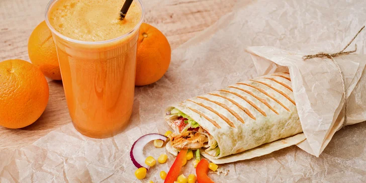 Nakopněte svůj den: Velký fresh juice a zdravá tortilla pro dva v centru Brna