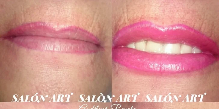 Neslíbatelná krása: permanentní make-up kontury a případně i výplně rtů