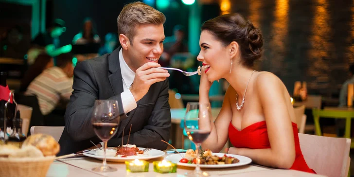 Romantické 3chodové menu pro dva: carpaccio, kuřecí steak a zmrzlina