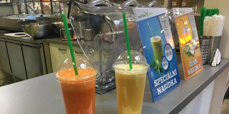 Doplňte vitamíny: 2 mléčné nebo klasické koktejly z fresh baru na Slovanech