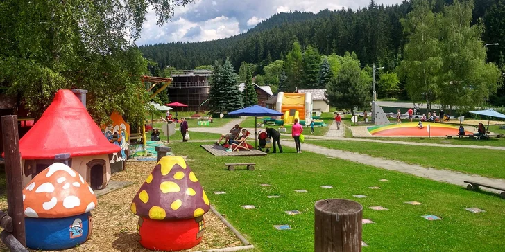 Dětský letní park je jen 200m daleko. Vstupné získáte s 20% slevou.