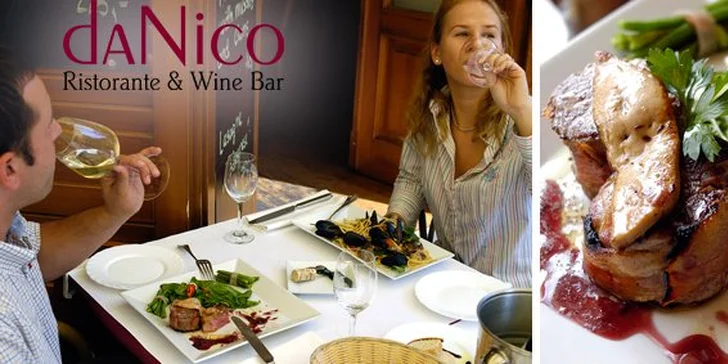 490 Kč za bohaté italské menu PRO DVA v hodnotě 1670 Kč. Restaurace Da Nico na Starém Městě a výtečná kuchyně se slevou 70 %!