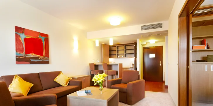 Po příjezdu se ubytujete v prostorném apartmánu Comfort. 