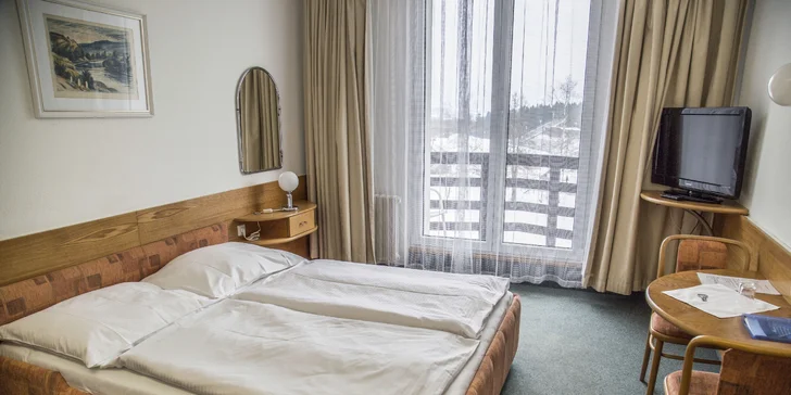 Zima na Vysočině: skvělá polopenze, wellness s bazénem i běžky a lyže