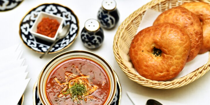 Nahlédněte pod pokličku uzbecké kuchyně: 4chodové degustační menu pro dva
