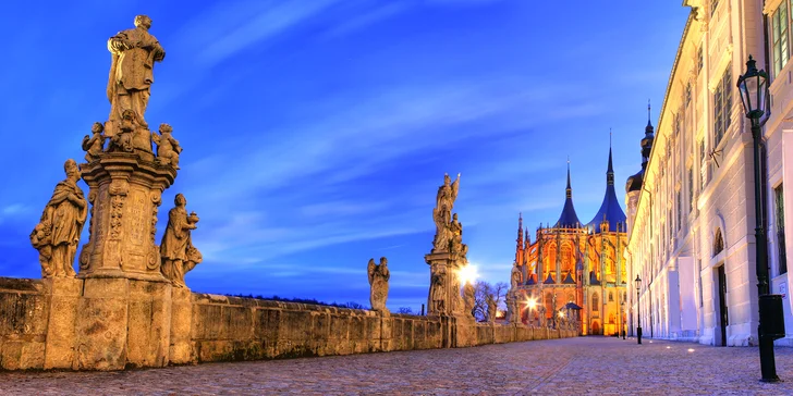 Romantika v Kutné Hoře s relaxací, skvělou kuchyní i audioprůvodcem