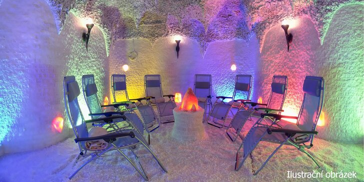 Privátní relaxace v solné jeskyni až pro 5 osob