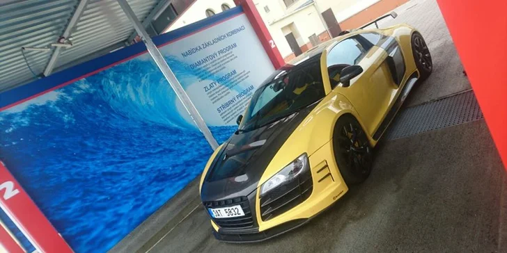 Předplacená karta v hodnotě 400 Kč na mytí vozu v samoobslužné myčce