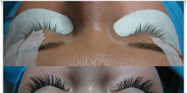 Prodloužení řas metodou řasa na řasu luxusní značkou Diamond lashes