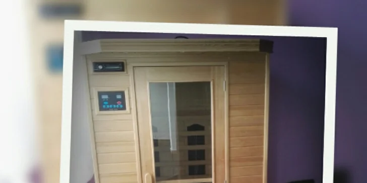 Privátní wellness pro 2: whirlpool a infrasauna s kolorterapií a případně sekt