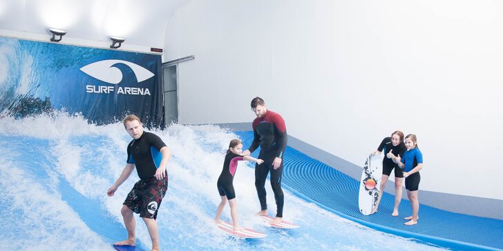 Svezte se na vlně zábavy: 5x hodinová lekce bodyboardu a surfu na simulátoru