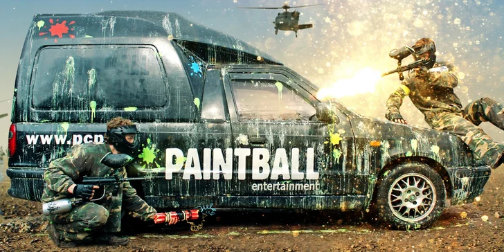 4 hodiny paintballu ve vojenských kasárnách včetně munice, nápoje a fota