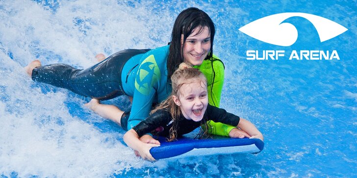 Jarní prázdniny na vlnách: příměstský 5denní tábor v Surf Areně pro děti 6–14 let