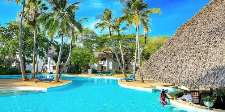 Dovolená v Keni vč. letenek: 5* hotel s all inclusive, přímo u Diani Beach