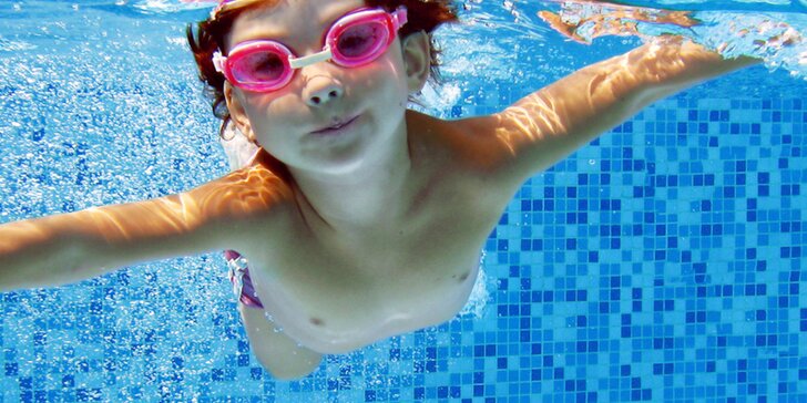 Kurz plavání pro malé neplavce od 4 let: skoky, potápění, splývání a dýchání