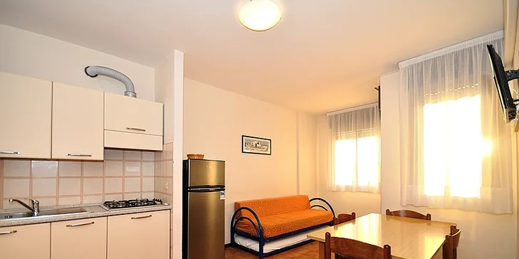 Dovolená v italském Bibione: apartmán pro 4 osoby jen 100 m od písčité pláže