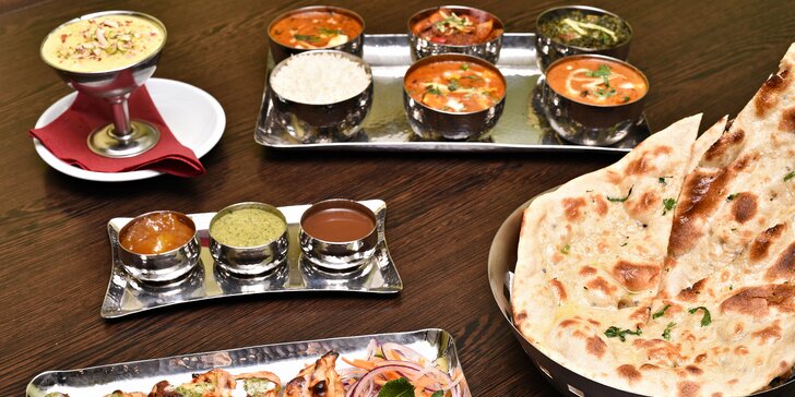 Paleta indických chutí: vegetariánské, kuřecí či královské menu pro dva