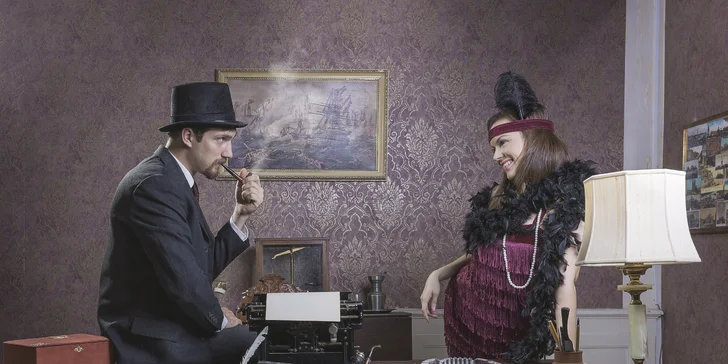 Únik z tajemné pracovny: hodinová escape game pro skupinu 2–6 hráčů