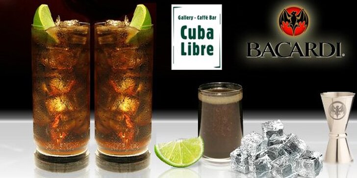 55 Kč za DVĚ originální Cuba libre plus zařazení do soutěže o cenu v hodnotě 25,000 Kč. Radujte se z léta v baru Cuba Libre s 60% slevou!