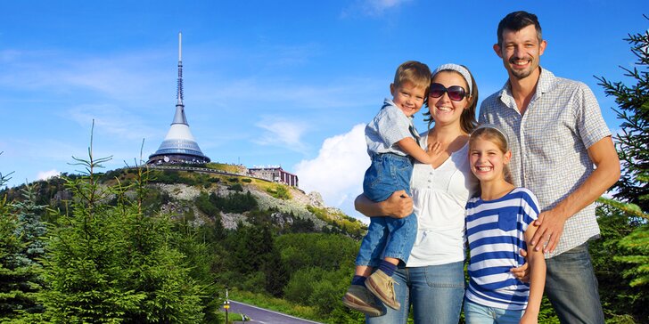 Tři dny v Jizerkách: polopenze, zábava pro celou rodinu a výhled na Ještěd