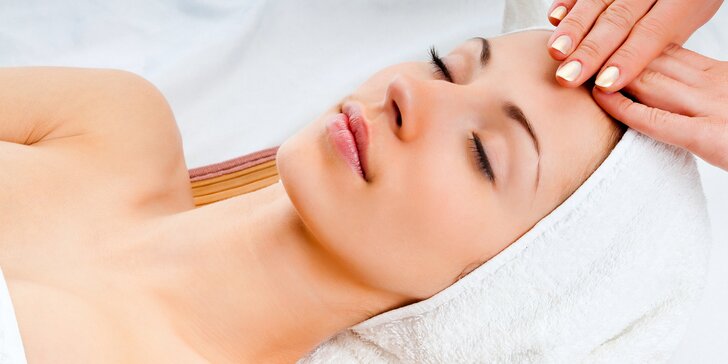 Kosmetické ošetření pleti, ultrazvukové čištění či masáž obličeje, krku a dekoltu