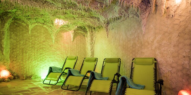 Relaxace v solné jeskyni: jednorázový vstup nebo přenosná permanentka