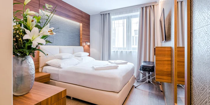 Přímo v centru města stojí 4* Boutique hotel Budapest.