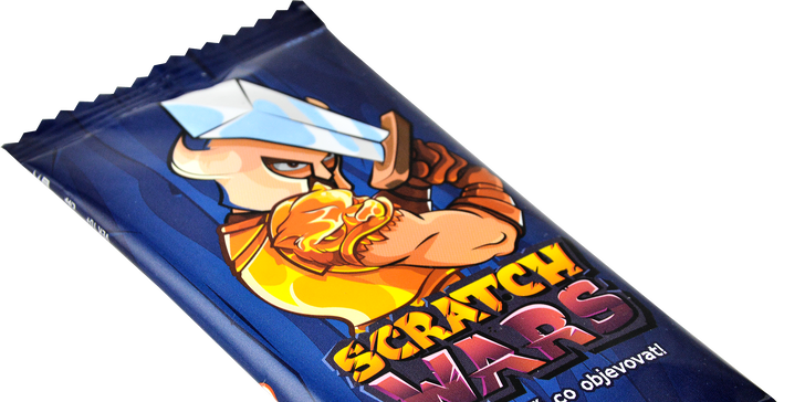 Přijďte si zahrát a vyhrát: Stírací sběratelská karetní hra Scratch Wars