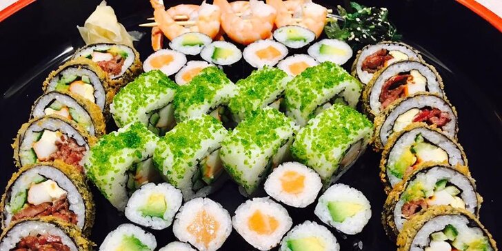 Lahodný pozdrav z Asie až pro 4 gurmány: Sushi set se 46 čerstvými kousky