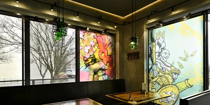 Burgerové menu pro 1 nebo 4 osoby: výběr ze tří burgerů a porce hranolků