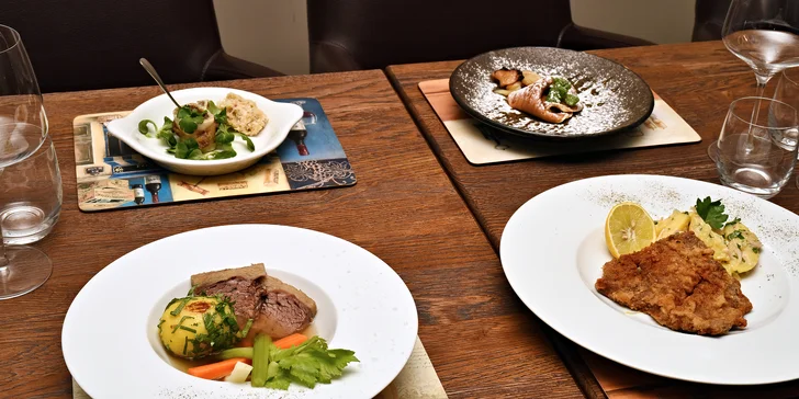 Pohoštění jako pro císaře - degustační menu v rakouském stylu pro 1 či 2 osoby