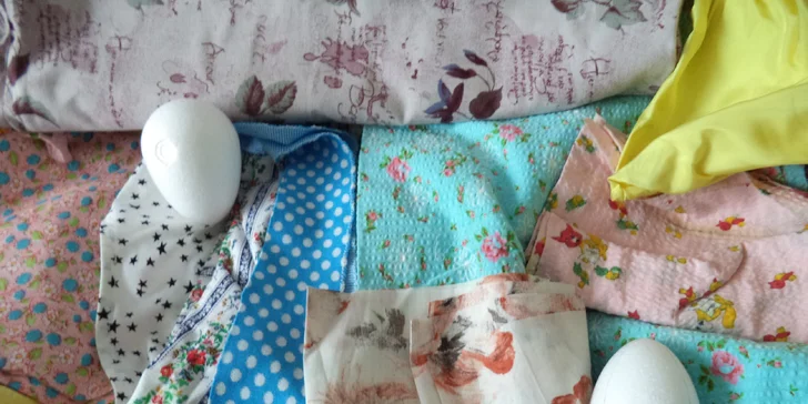 Kreativní dílna: Velikonoční vajíčko formou nešitého patchworku
