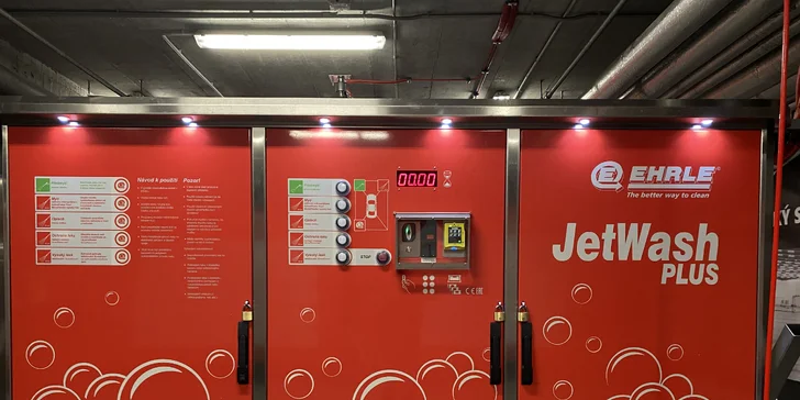 Voucher vyměňte do konce jeho platnosti za předplacený čip u obsluhy myčky. Platnost předplaceného čipu není časově omezena. 