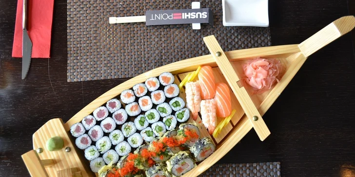 Sushi pro 2 osoby v Sushi Point Black Label Dejvice