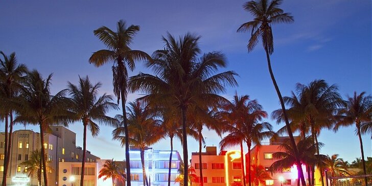 Záloha na březnový zájezd na Miami Beach: letenka, 7 nocí v hotelu a průvodce