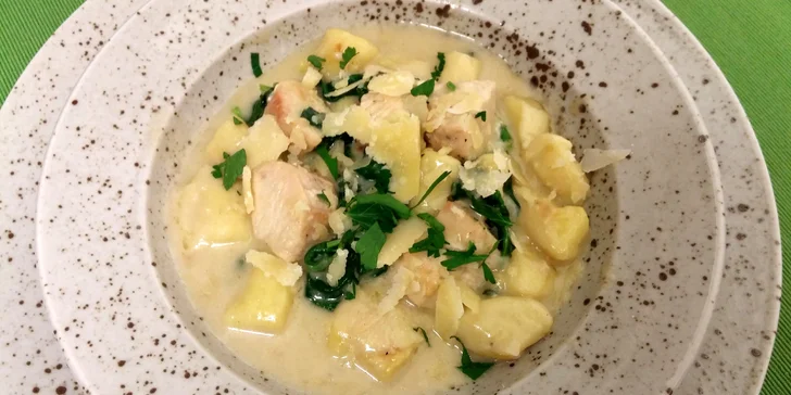3chodové menu z čerstvých surovin pro jednu osobu