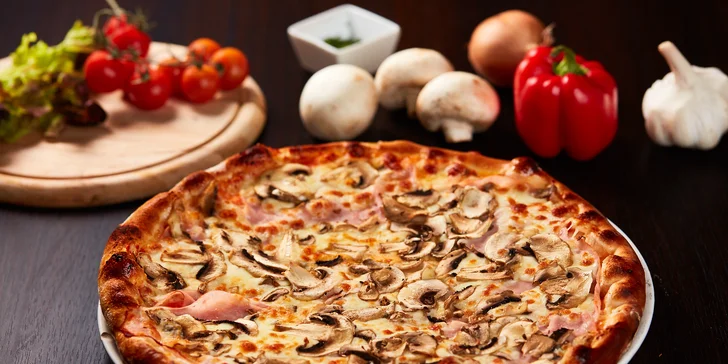 520 g Pizza Prosciutto Funghi