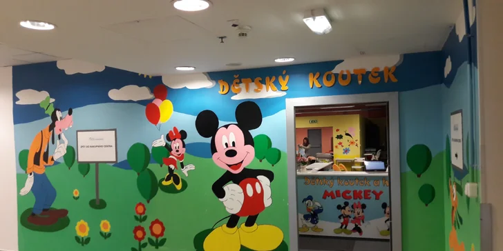 Vstupné do dětského koutku Mickey pro dítě vč. doprovodu