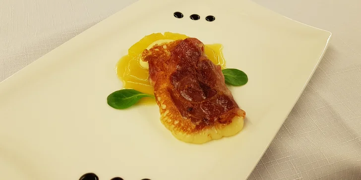 5chodové degustační menu pro 2 podávané v oceněné restauraci Čeladenka
