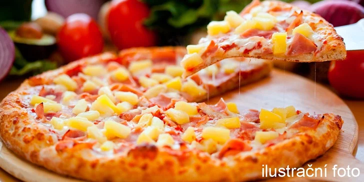 2x pizza o průměru 32cm dle výběru s rozvozem po Liberci